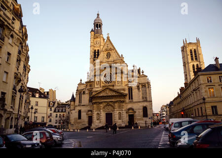 Saint Etienne du Mont. París. Francia Foto Stock