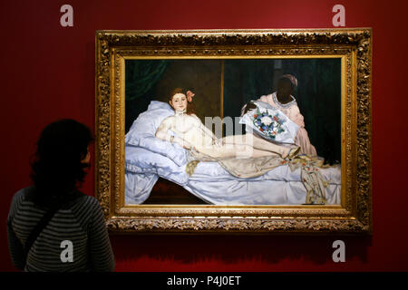 Olympia. Manet. Il Museo d' Orsay. París. Francia Foto Stock