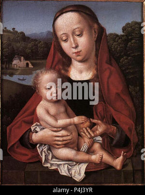 Xv secolo pittori sconosciuti - Madonna e Bambino - WGA23593. Foto Stock