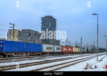 Cargo Train Foto Stock