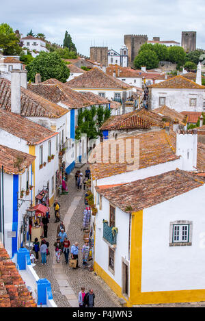 Obidos - bella e storica città in Portogallo Foto Stock