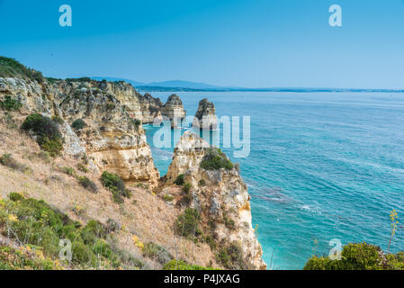Farol da Ponta da Piedade - bella costa del Portogallo, Algarve Foto Stock