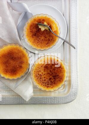 Orange crème brûlée Foto Stock