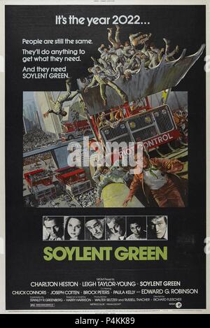 Pellicola originale titolo: Soylent Green. Titolo inglese: Soylent Green. Regista: Richard Fleischer. Anno: 1973. Credito: M.G.M. / Album Foto Stock