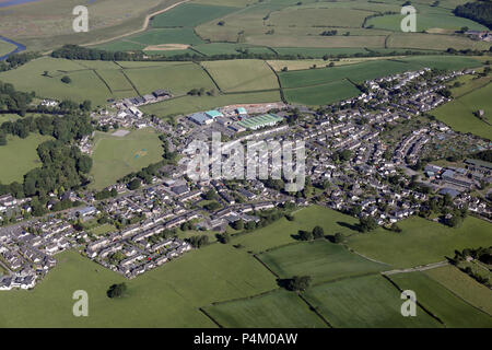 Vista aerea di Carnforth in Lancashire, Regno Unito Foto Stock