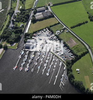 Vista aerea del Glasson Marina in Lancashire Foto Stock