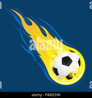 La masterizzazione di pallone da calcio Illustrazione Vettoriale