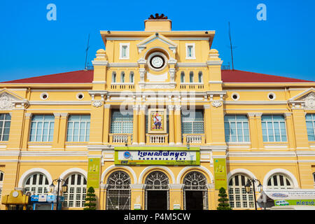 PHNOM Penh Cambogia - MARZO 24, 2018: Cambogia Post Office edificio principale a Phnom Penh città in Cambogia Foto Stock