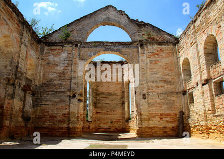 Vecchia chiesa tedesca. Foto. L'Ucraina Foto Stock