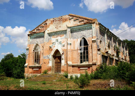 Vecchia chiesa tedesca. Foto. L'Ucraina Foto Stock