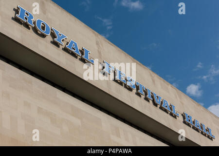 Il Royal festival Hall di Londra. Foto Stock