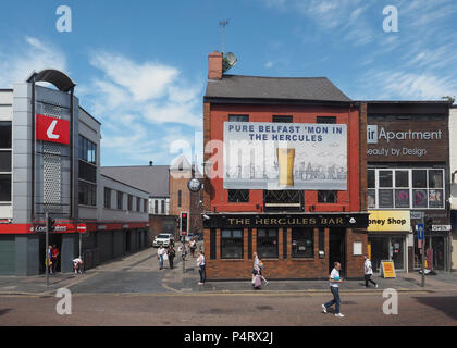 BELFAST, Regno Unito - circa giugno 2018: Vista della città di Belfast Foto Stock