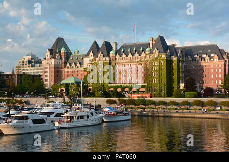 L'iconico Empress Hotel in Victoria BC,Canada Foto Stock