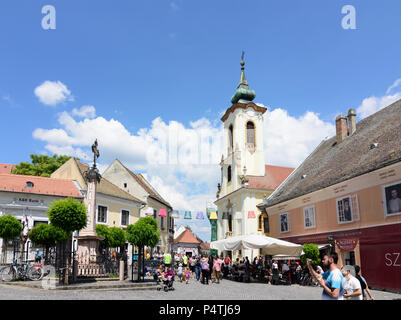 Szentendre (Sankt Andrä): Chiesa Blagovestenska, piazza principale Fö ter in Ungheria, Pest, Foto Stock