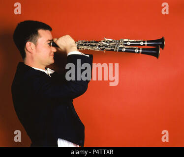 Robert piano - British clarinettista solista Foto Stock