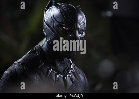 Pellicola originale titolo: Black Panther. Titolo inglese: Black Panther. Regista: RYAN COOGLER. Anno: 2018. Stelle: CHADWICK BOSEMAN. Credito: Marvel Studios/WALT DISNEY PICTURES / Album Foto Stock