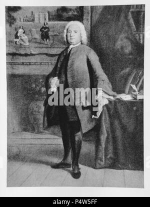 SAMUEL RICHARDSON (1689-1761) NOVELISTA INGLES. Foto Stock