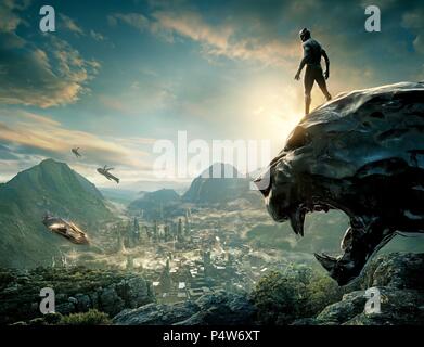 Pellicola originale titolo: Black Panther. Titolo inglese: Black Panther. Regista: RYAN COOGLER. Anno: 2018. Credito: Marvel Studios/WALT DISNEY PICTURES / Album Foto Stock