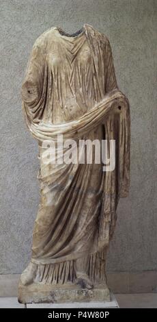 La FIGURA FEMENINA DE Baelo Claudia. Posizione: MUSEO DE CADIZ-archeologia, CADIZ, Spagna. Foto Stock