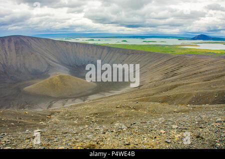 Myvatn - paesaggio di vulcano in Islanda Foto Stock