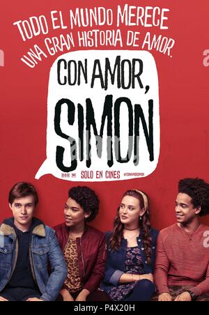 Pellicola originale titolo: Amore, Simon. Titolo inglese: Amore, Simon. Regista: Greg BERLANTI. Anno: 2018. Credito: Fox 2000 Foto / Album Foto Stock