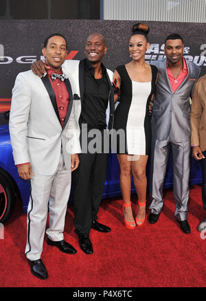 Chris "Ludacris' ponti, Tyrese Gibson, Lyndriette Kristal Smith, Ginuwine al veloce e furioso 6 Premiere presso l'Anfiteatro universale a Los Angeles.Chris Ludachris Bridge , Tyrese Gibson e moglie 60 evento nella vita di Hollywood - California, tappeto rosso Evento, STATI UNITI D'AMERICA, industria cinematografica, celebrità, fotografia, Bestof, arte cultura e intrattenimento, Topix celebrità moda, migliori della vita di Hollywood, evento nella vita di Hollywood - California, moquette rossa e dietro le quinte, movie celebrità, personaggi televisivi, musica celebrità, Topix, attori da lo stesso film e cast co star insieme. inchiesta tsuni@G Foto Stock