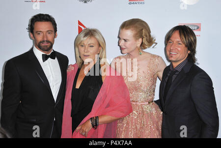 Hugh Jackman, moglie, Nicole Kidman e Keith urban al G'Day USA Black Tie Gala - 2013 al JW Marriot Hotel in Los Angeles.Hugh Jackman, moglie, Nicole Kidman e Keith urban  069 evento nella vita di Hollywood - California, tappeto rosso Evento, STATI UNITI D'AMERICA, industria cinematografica, celebrità, fotografia, Bestof, arte cultura e intrattenimento, Topix celebrità moda, migliori della vita di Hollywood, evento nella vita di Hollywood - California, moquette rossa e dietro le quinte, movie celebrità, personaggi televisivi, musica celebrità, Topix, attori da lo stesso film e cast co star insieme. inchiesta tsuni@Gamma-USA.com, Credito Tsun Foto Stock