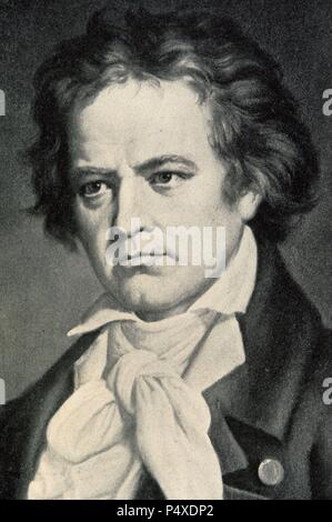 Beethoven Ludwig Van - 1770-1827. Compositore tedesco. Foto Stock