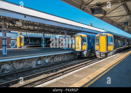 Ramsgate stazione ferroviaria,Kent,l'Inghilterra,UK Foto Stock