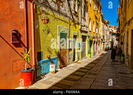 Italia Sardegna Sassari Via Turritana Foto Stock