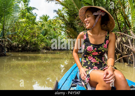 Delta del Mekong in Vietnam Foto Stock