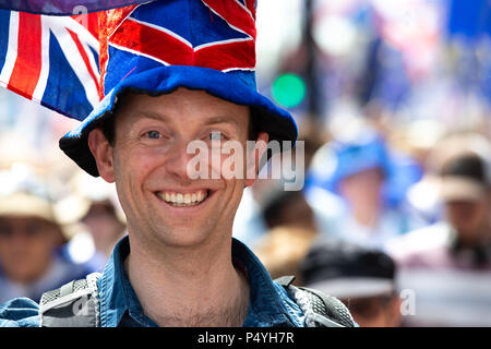 Londra, Regno Unito. Il 23 giugno 2018. I popoli votazione Marzo, Londra, 23 giugno 2018 Credit: Chris Moos/Alamy Live News Foto Stock