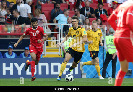 Mosca, Russia. Il 23 giugno, 2018. Thomas Meunier (BEL) Calcio/Calcetto : FIFA World Cup Russia 2018 Gruppo G match tra Belgio 5-2 in Tunisia Spartak stadium di Mosca, Russia . Credito: AFLO/Alamy Live News Foto Stock