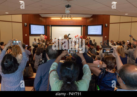 Graduazione cerimonia di premiazione, John F. Kennedy School of Government presso la Harvard University di Cambridge, Massachusetts, STATI UNITI D'AMERICA Foto Stock