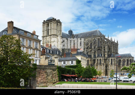 Cathedrale de saint-Julien de Mans a Le Mans, Francia Foto Stock