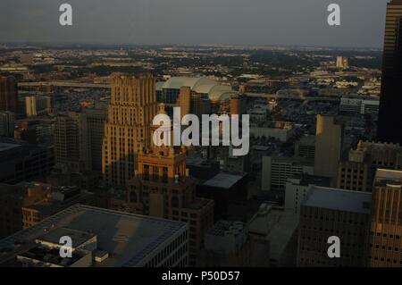 ESTADOS UNIDOS. HOUSTON. Panorámica del centro de la ciudad. Estado de Texas. Foto Stock