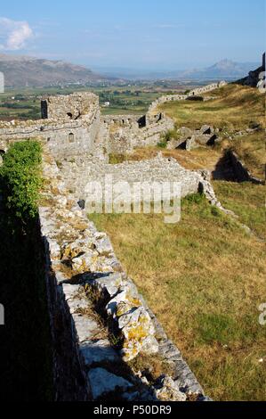 Repubblica di Albania. Shkodra (Scutari). Il castello di Rozafa. Foto Stock