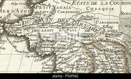 1724 De L'Isle Mappa di Persia (Iran, Iraq, Afghanistan) - Geographicus - Persia-delisle-1724. F. Foto Stock