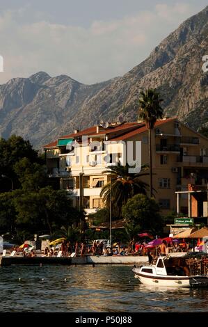 Repubblica di Montenegro. Cattaro. Tutto il naturale, culturale e storica Regione di Kotor è stato dichiarato patrimonio mondiale dall UNESCO nel 1979. Foto Stock