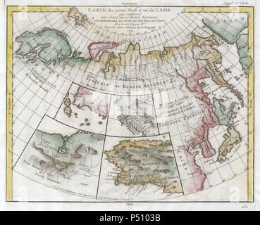 1772 Vaugondy - Diderot Mappa di Asia, Alaska e il Passaggio a Nordest - Geographicus - RussiaAsiaeNE-vaugondy-1772. Foto Stock