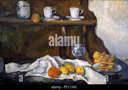 L'arte del XIX secolo. La Francia. CEZANNE, Paul (Aix-en-Provence ,1839-Aix-en Provence, 1906). Il francese Post-Impressionist pittore. Il buffet, 1873-1877. Museo di Belle Arti. Budapest. Ungheria. Foto Stock