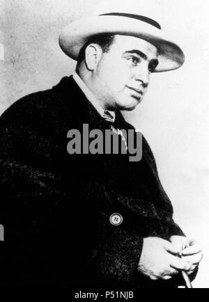 Al Capone (1899-1947), il gangster americano che ha guidato un divieto-era criminale. Foto Stock