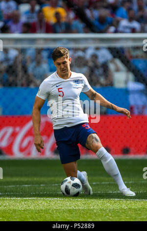 Nizhny Novgorod Stadium, Nizhny Novgorod, Russia. Il 24 giugno 2018. Coppa del Mondo FIFA Football, gruppo G, tra Inghilterra e Panama; Giovanni Pietre di Inghilterra Credit: Azione Plus immagini di sport/Alamy Live News Foto Stock