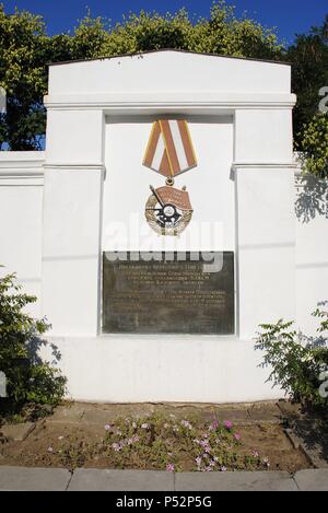 L'Ucraina. Sebastopoli. Il monumento agli eroi del comunista dell'Ucraina. Foto Stock