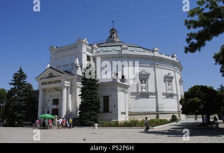 L'Ucraina. Sebastopoli. Il Museo di eroica difesa e la liberazione di Sebastopoli. Eretta sotto il progetto dell'ingegnere militare O. I. Enberg e architetto V. A. Feldman. La penisola di Crimea. Foto Stock