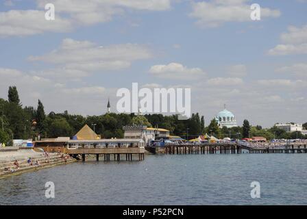 L'Ucraina. Repubblica autonoma di Crimea. Eupatoria. Panoramica. Foto Stock