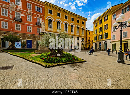 Italia Sardegna Sassari Azuni square; Foto Stock