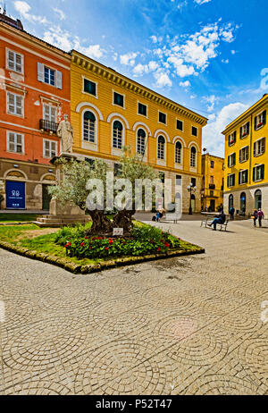 Italia Sardegna Sassari Azuni square; Foto Stock