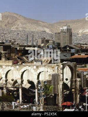 La Siria. Damasco. La città vecchia. Vista. Foto prima di siria guerra civile. Foto Stock