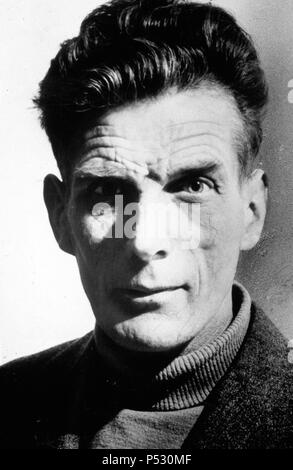 Samuel Beckett, drammaturgo irlandese e l'autore. Foto Stock